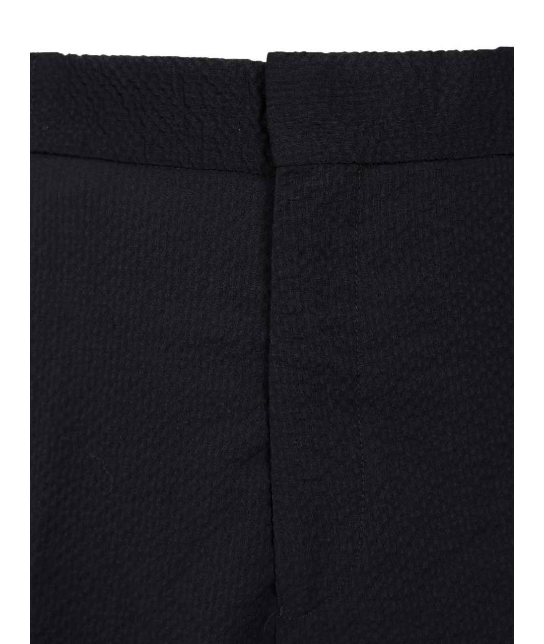 PAUL SMITH Синие шерстяные повседневные брюки, фото 4