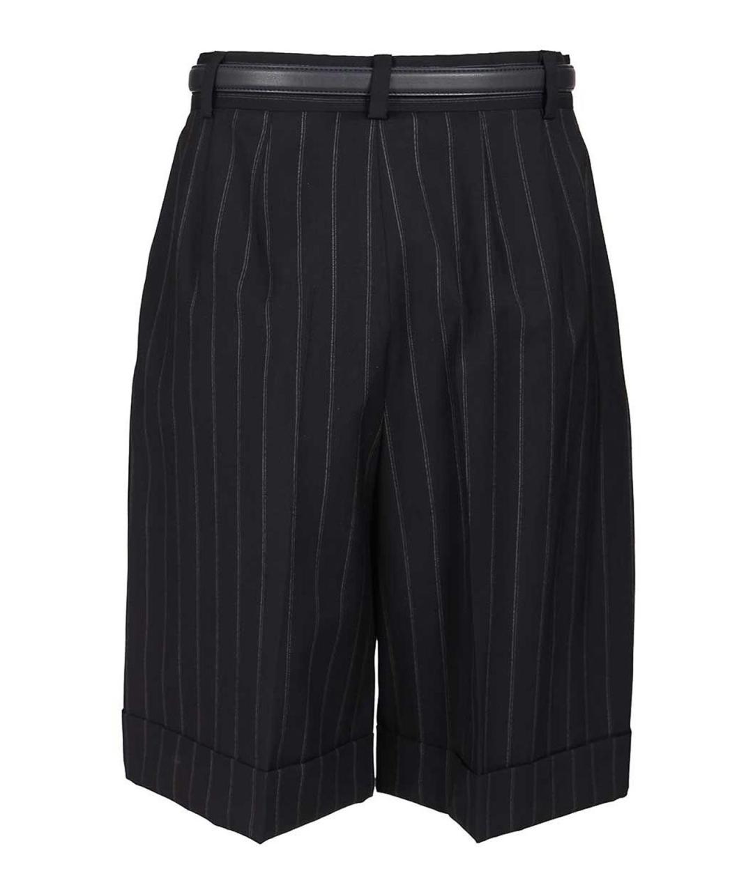 MAX MARA STUDIO Синие шерстяные шорты, фото 2