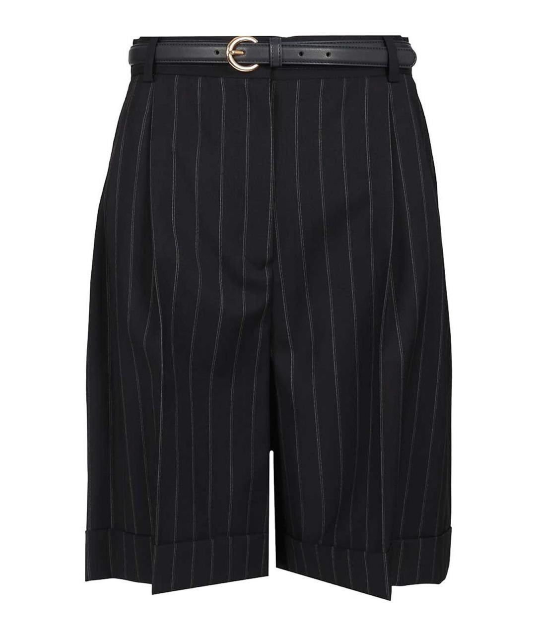 MAX MARA STUDIO Синие шерстяные шорты, фото 1