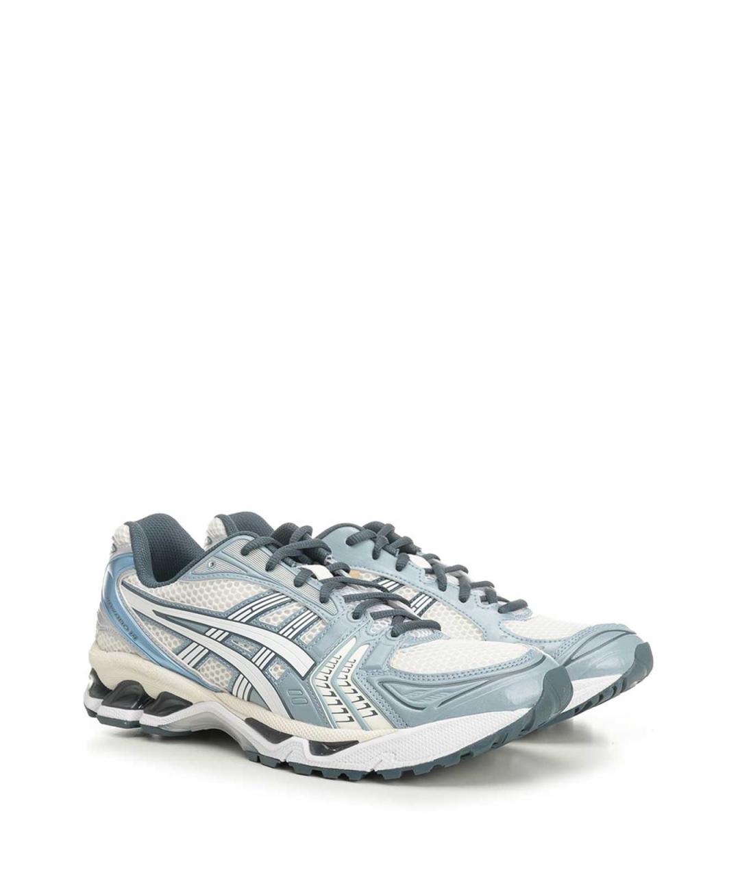 ASICS Голубые кожаные кроссовки, фото 4