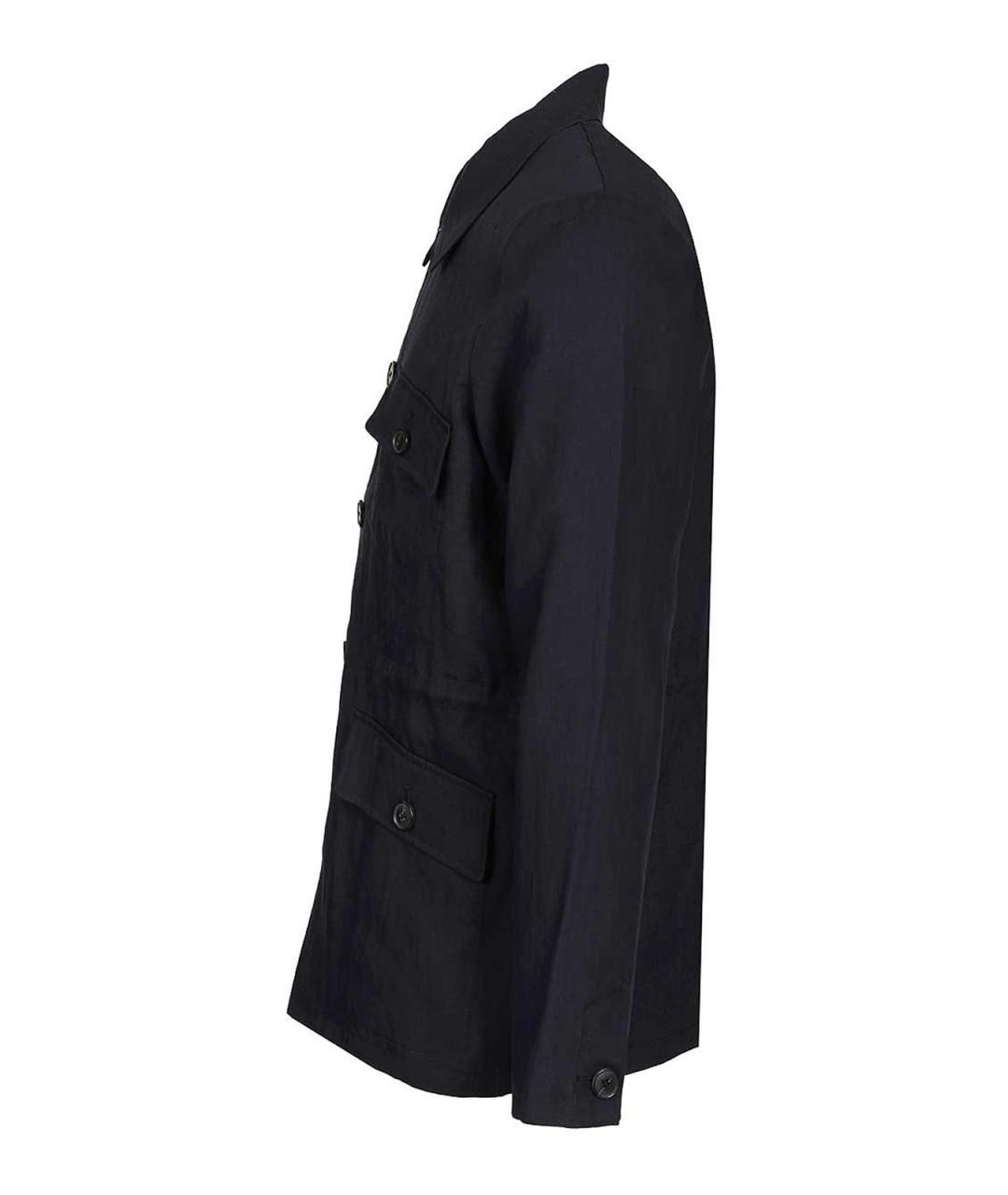 PAUL SMITH Синяя льняная куртка, фото 3