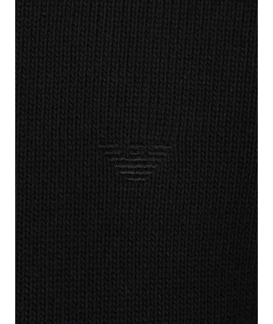 EMPORIO ARMANI Синий хлопковый джемпер / свитер, фото 4