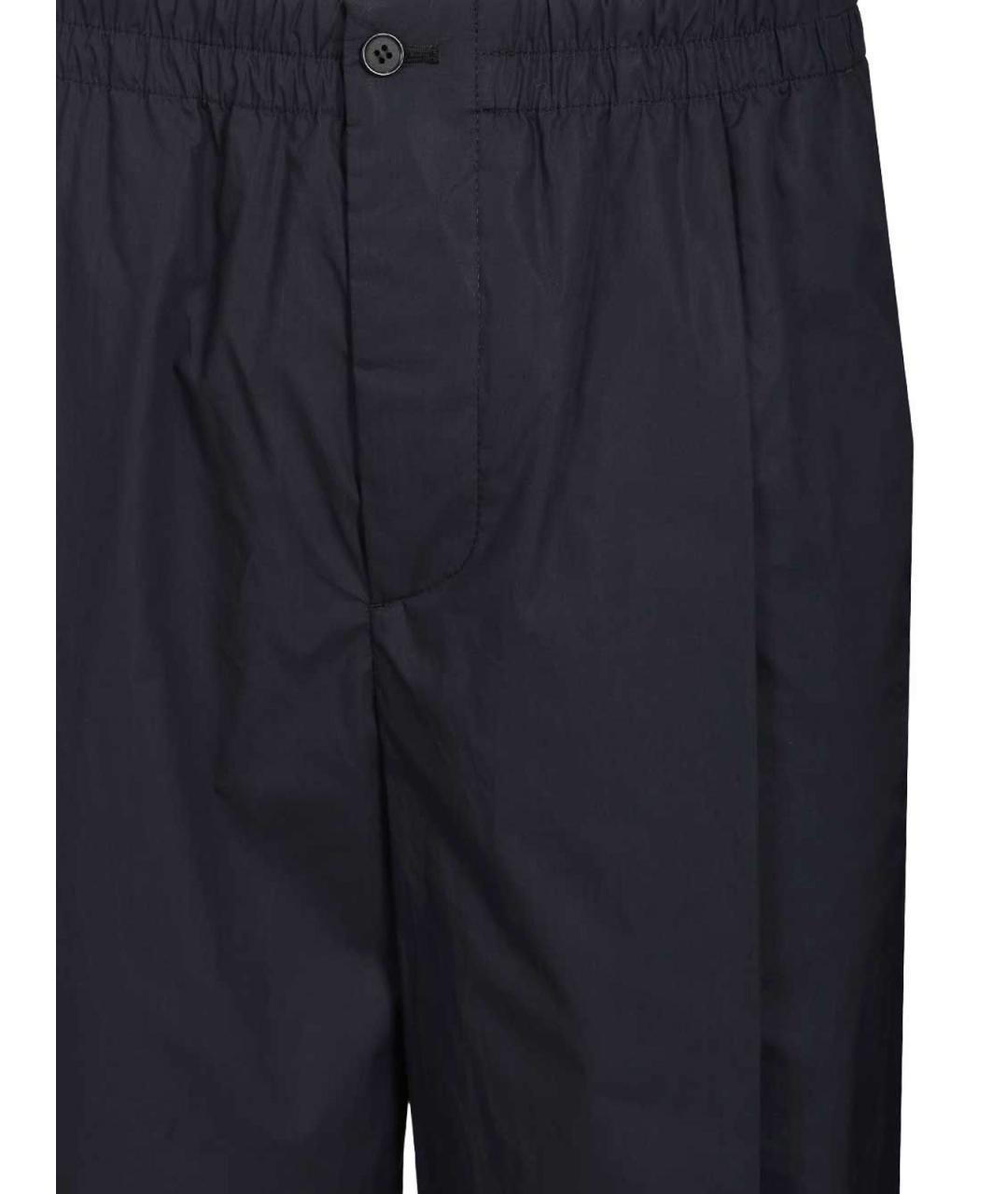 GIORGIO ARMANI Синие хлопковые повседневные брюки, фото 4