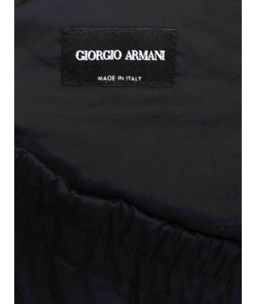 GIORGIO ARMANI Синие хлопковые повседневные брюки, фото 5