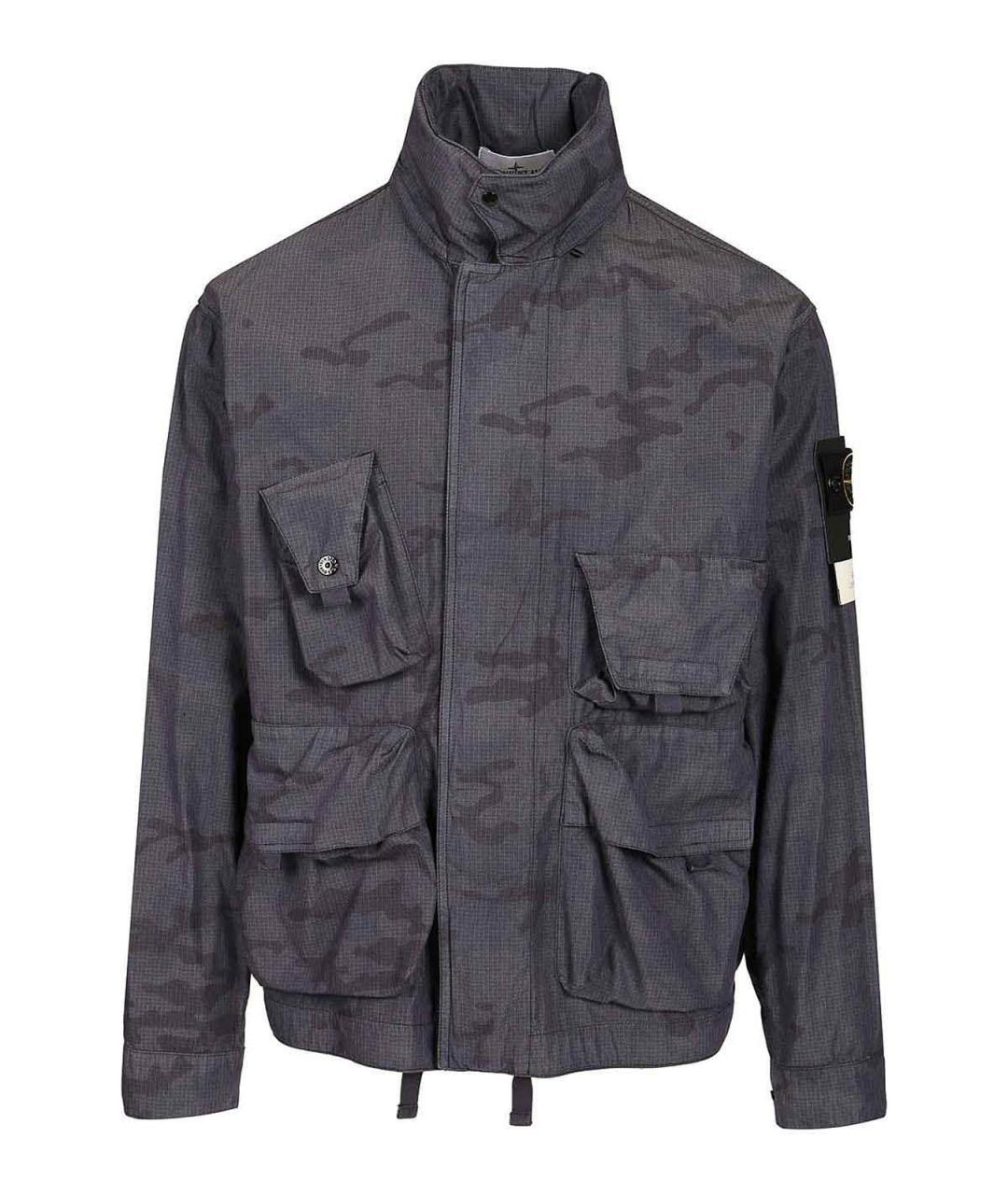 STONE ISLAND Синяя хлопковая куртка, фото 1