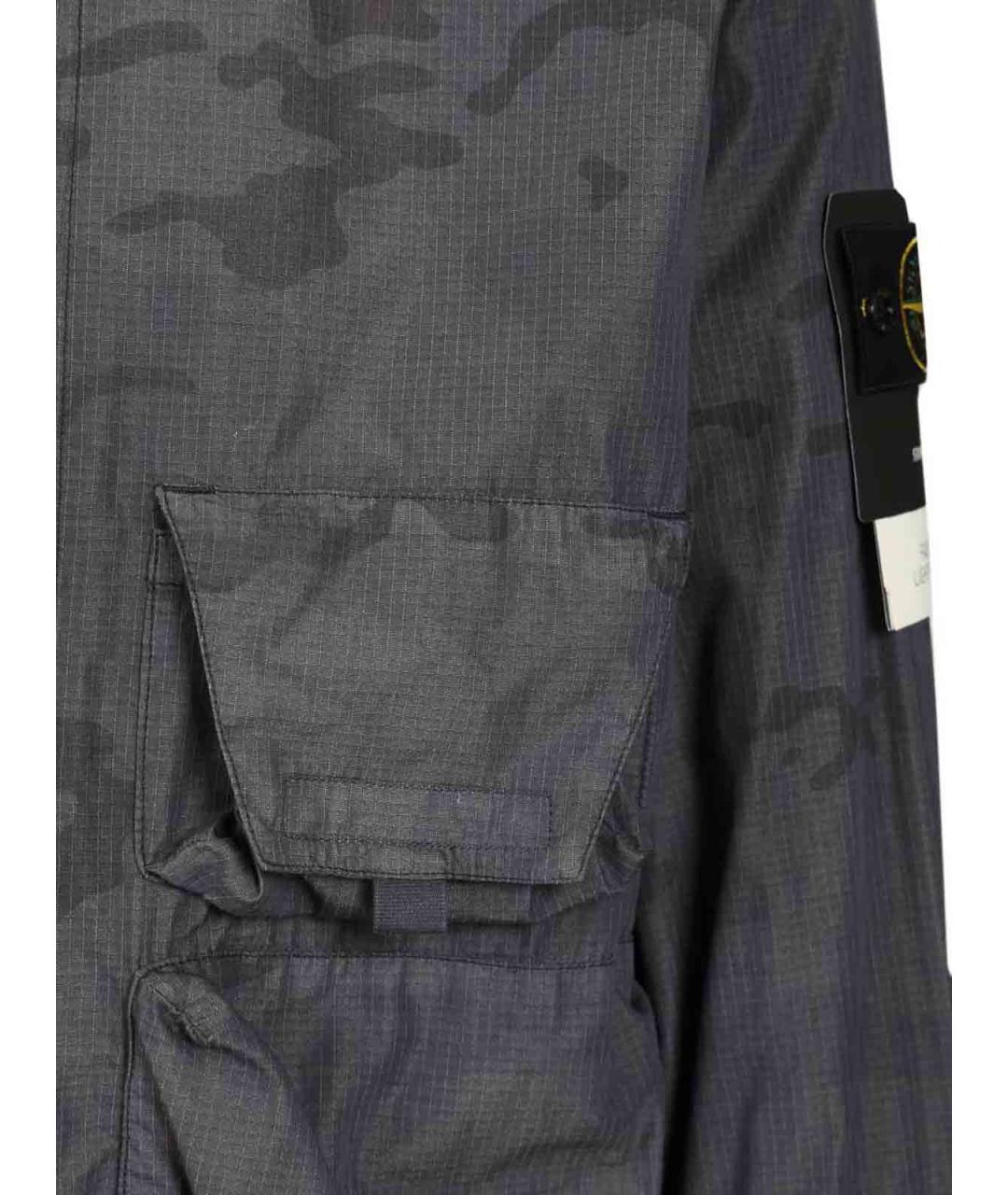 STONE ISLAND Синяя хлопковая куртка, фото 6
