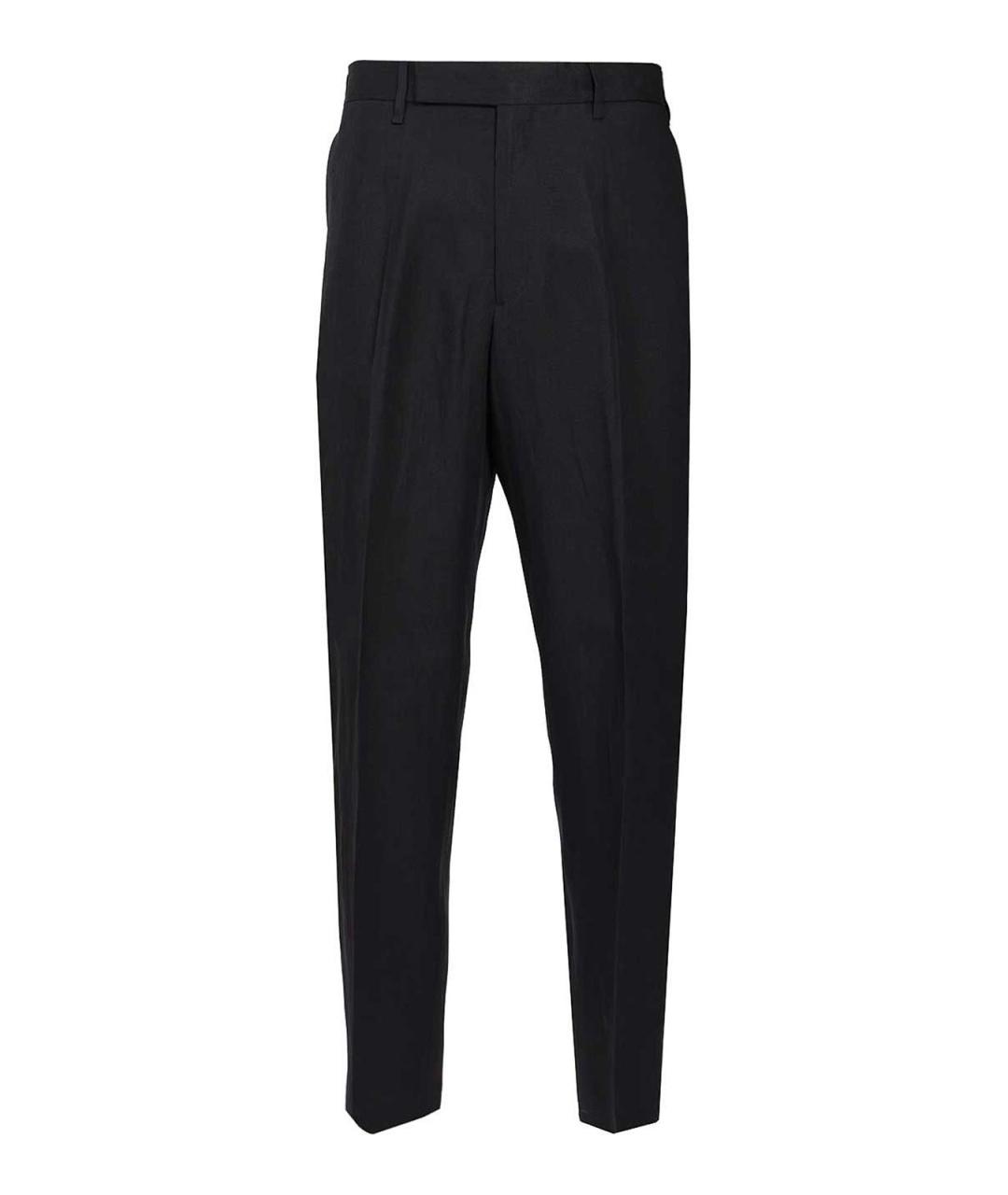PAUL SMITH Синие льняные повседневные брюки, фото 1