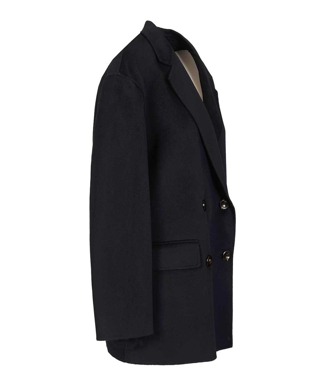 MAX MARA STUDIO Синее шерстяное пальто, фото 3