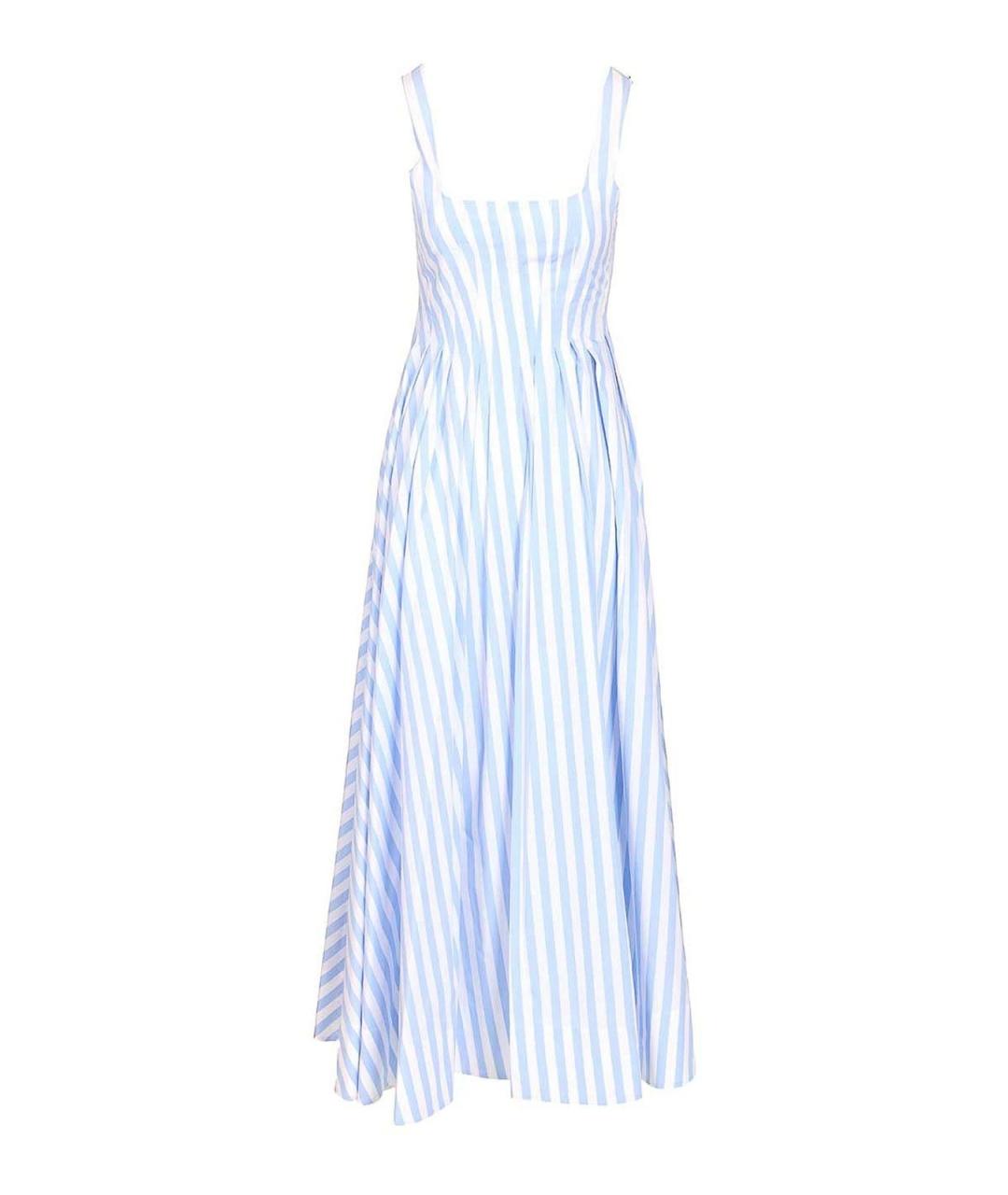 SPORTMAX Голубое хлопковое повседневное платье, фото 1