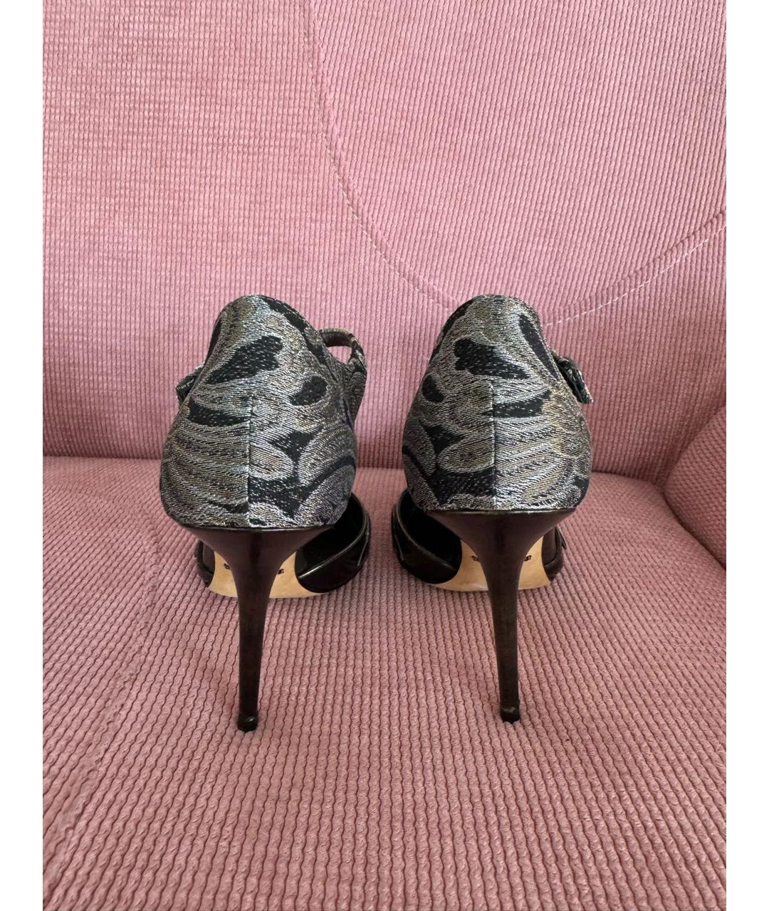 DOLCE&GABBANA Серые туфли, фото 5