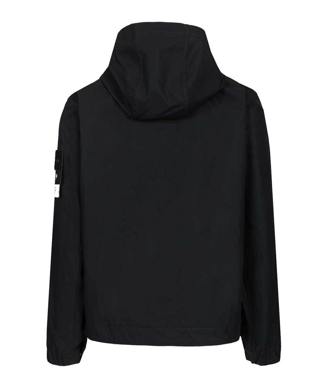 STONE ISLAND Темно-синяя хлопковая куртка, фото 2
