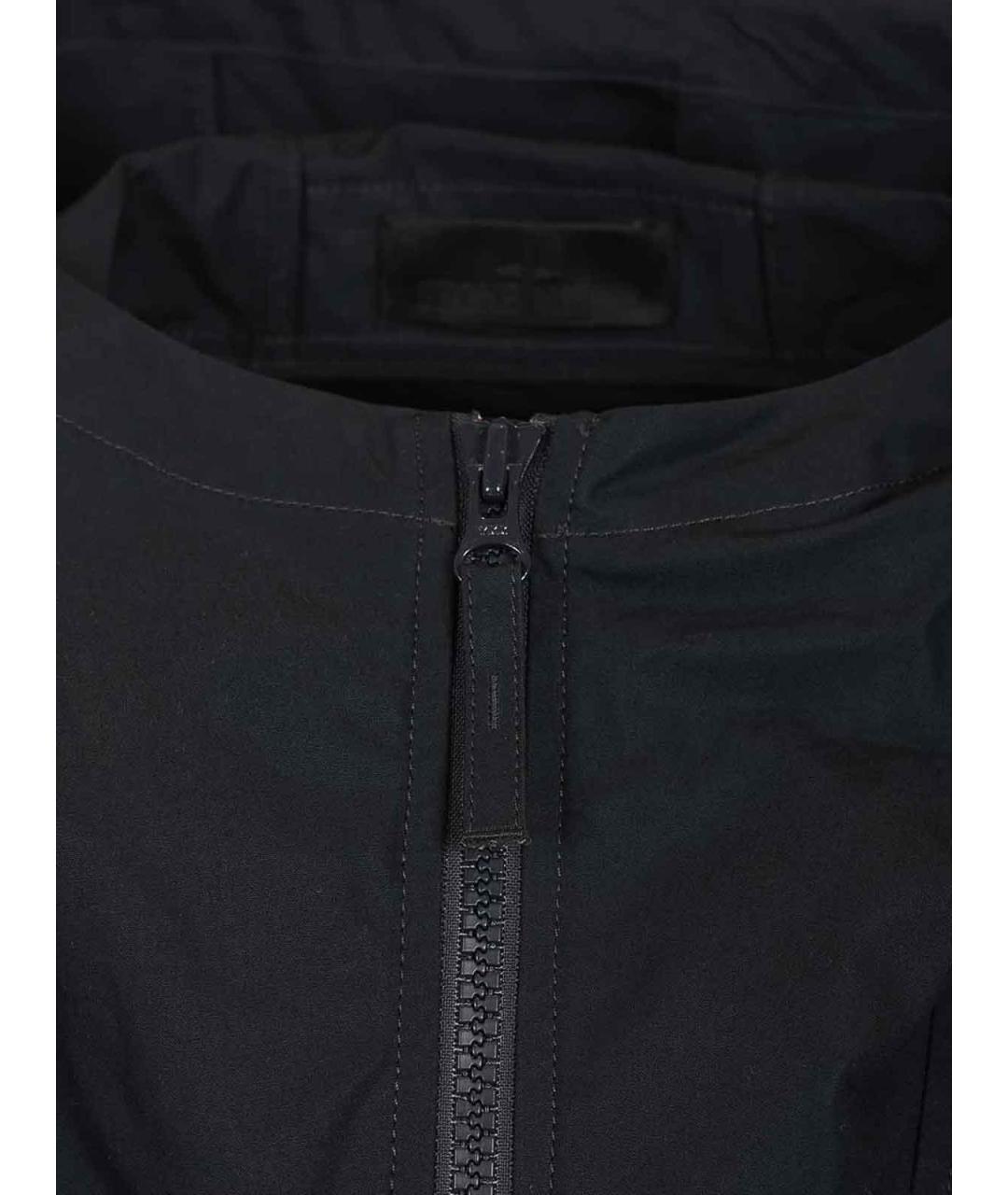 STONE ISLAND Темно-синяя хлопковая куртка, фото 4