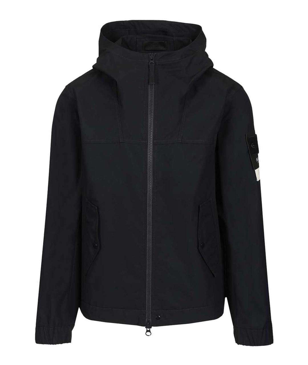 STONE ISLAND Темно-синяя хлопковая куртка, фото 1