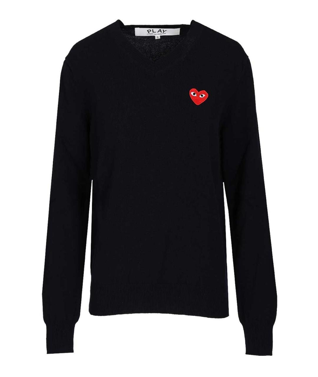 COMME DES GARÇONS PLAY Синий шерстяной джемпер / свитер, фото 1