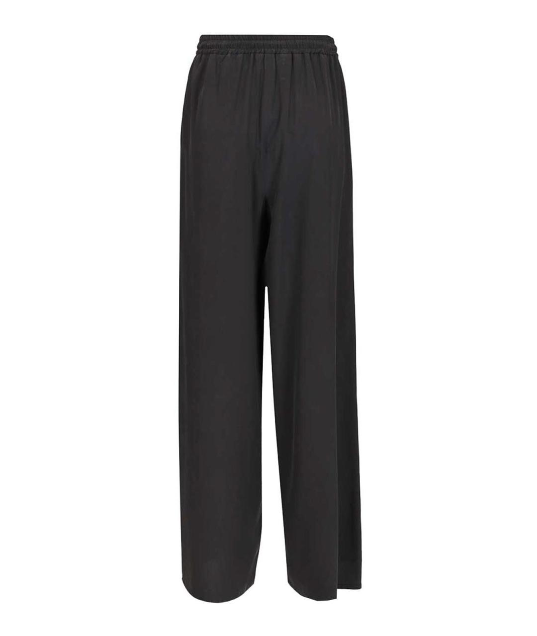 MAX MARA Синие шелковые брюки широкие, фото 2