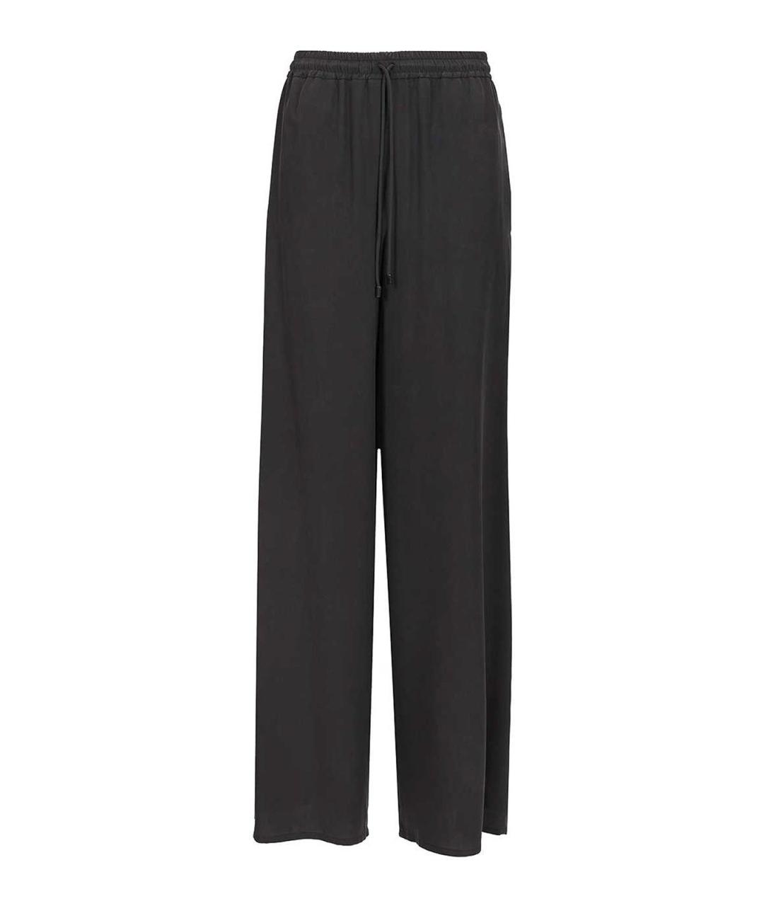 MAX MARA Синие шелковые брюки широкие, фото 1