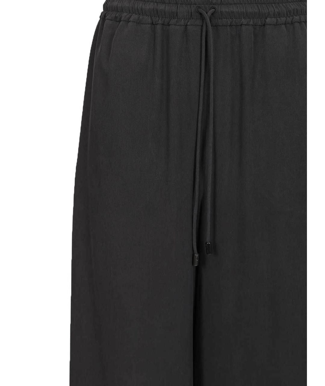 MAX MARA Синие шелковые брюки широкие, фото 4