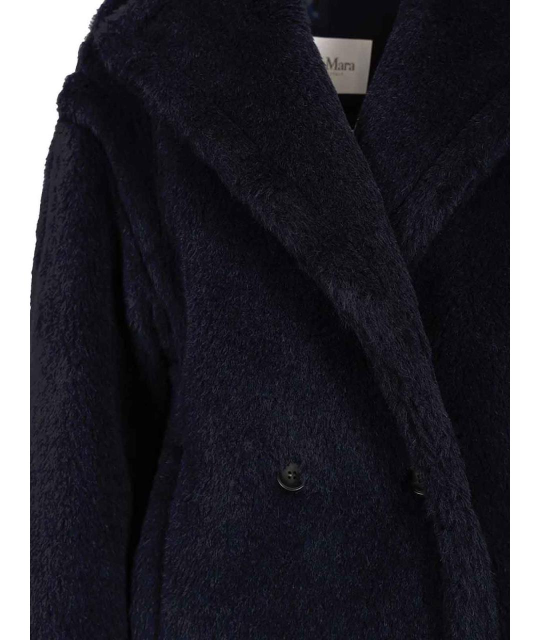 MAX MARA Синее шерстяное пальто, фото 4