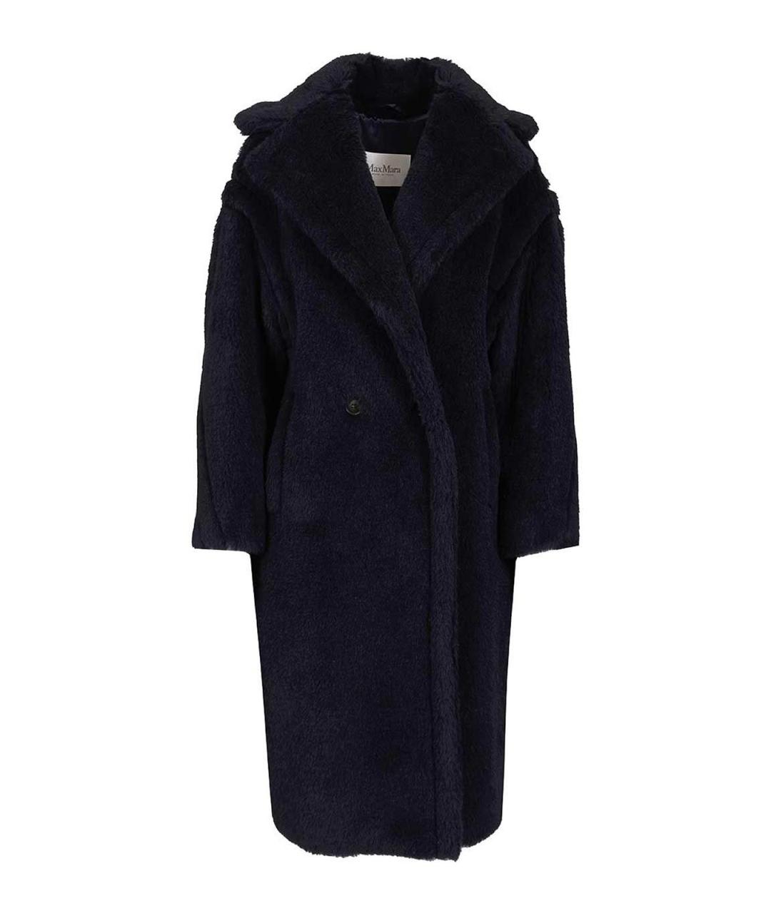 MAX MARA Синее шерстяное пальто, фото 1