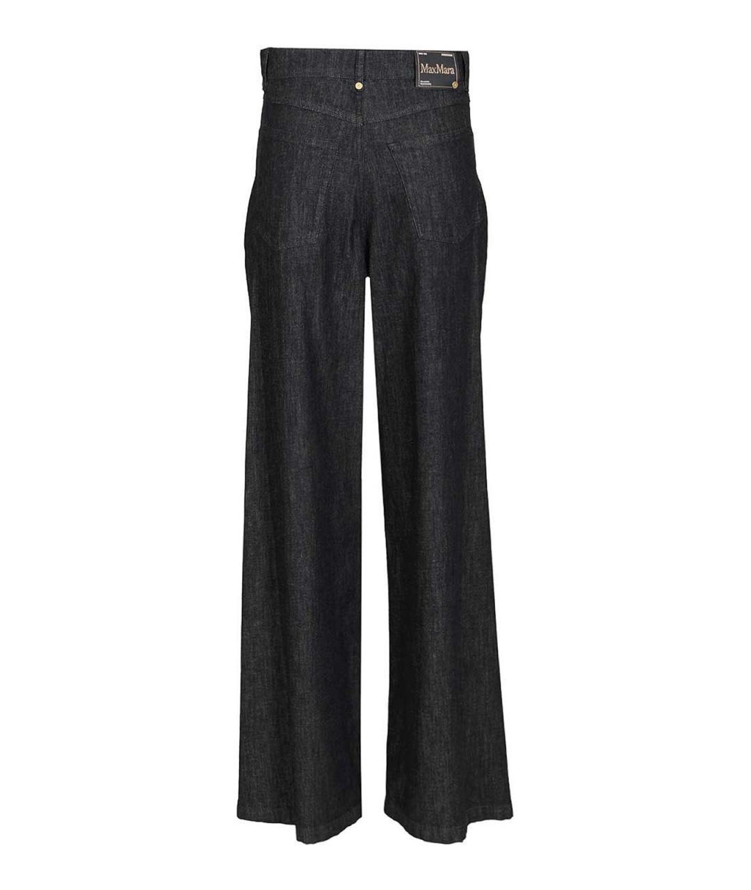 'S MAX MARA Синие хлопковые прямые джинсы, фото 2