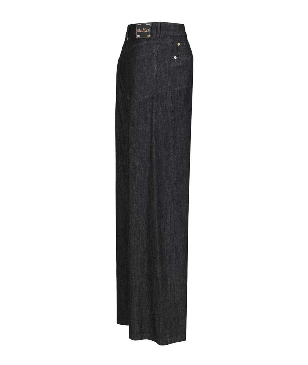 'S MAX MARA Синие хлопковые прямые джинсы, фото 3