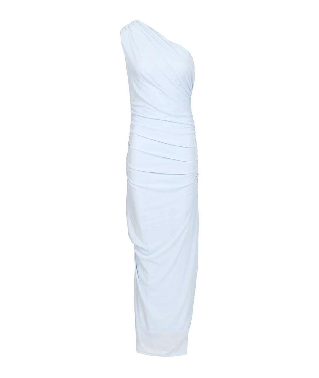 ROTATE Голубое полиэстеровое коктейльное платье, фото 1