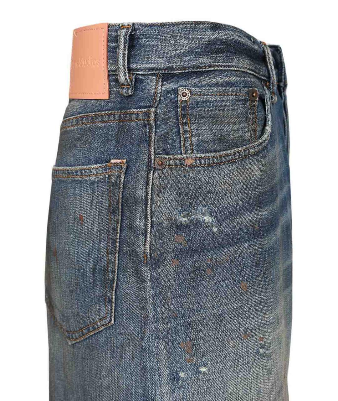 ACNE STUDIOS Синие хлопковые шорты, фото 5