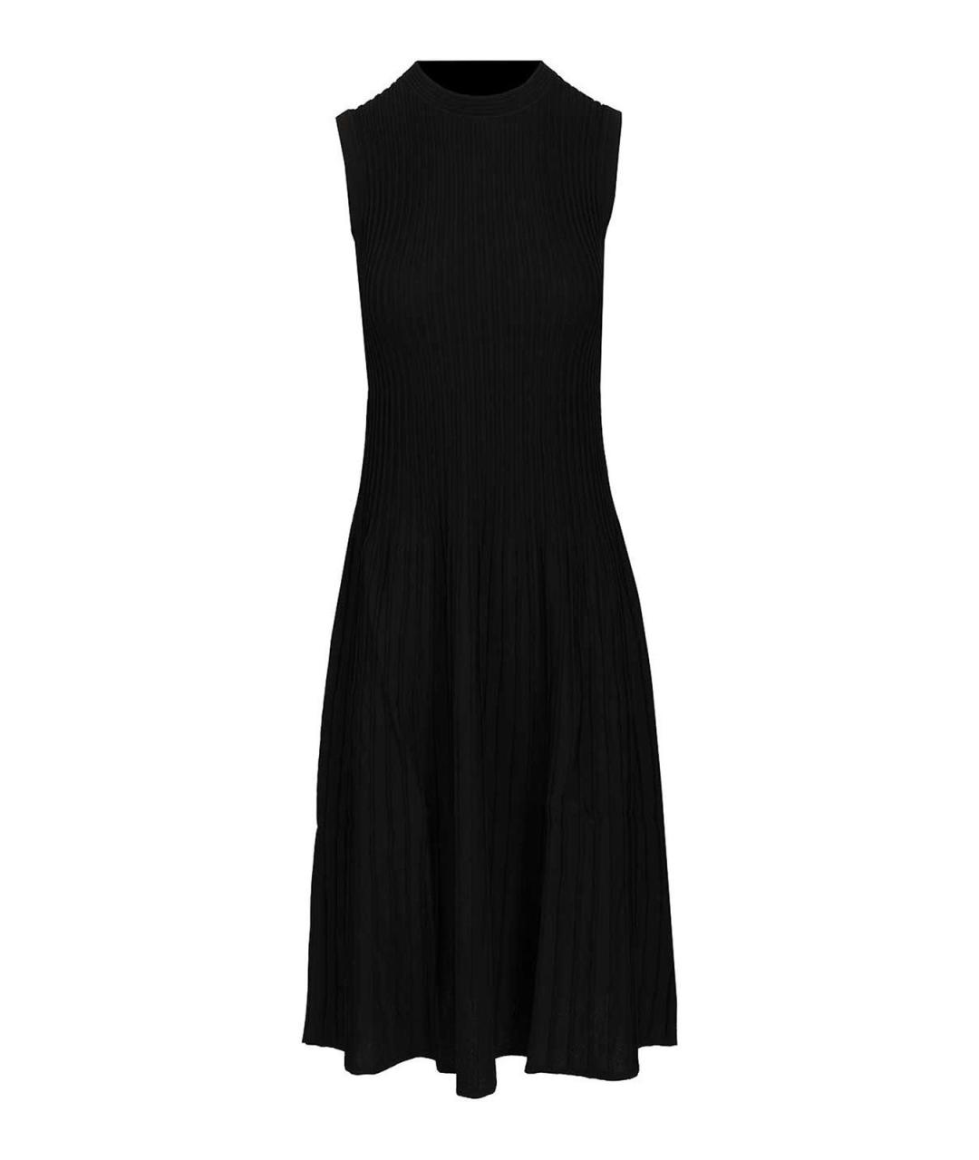 MAX MARA Черное вискозное повседневное платье, фото 1