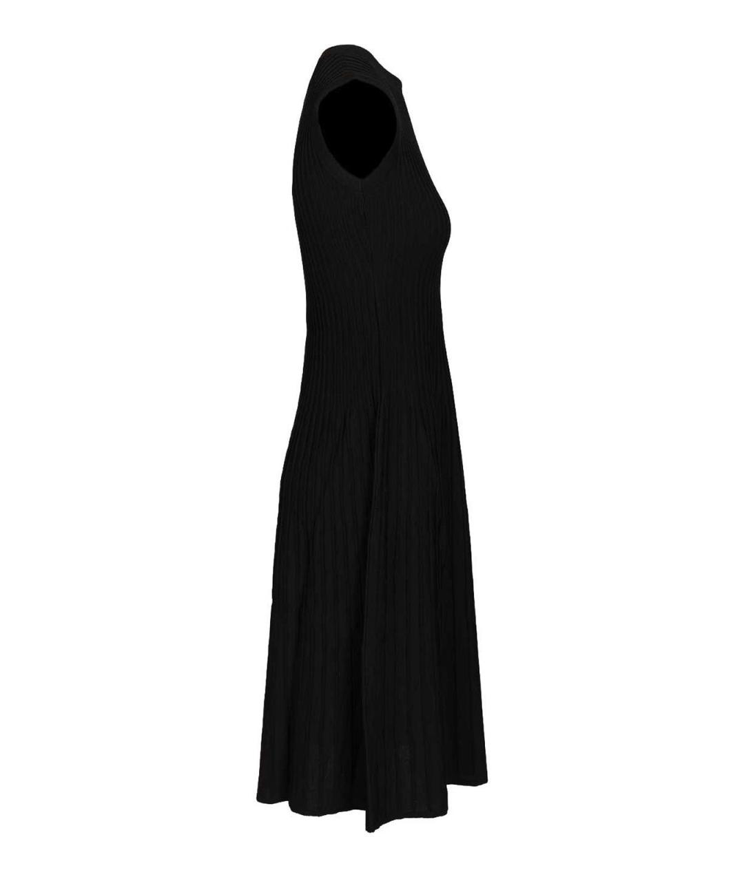 MAX MARA Черное вискозное повседневное платье, фото 3