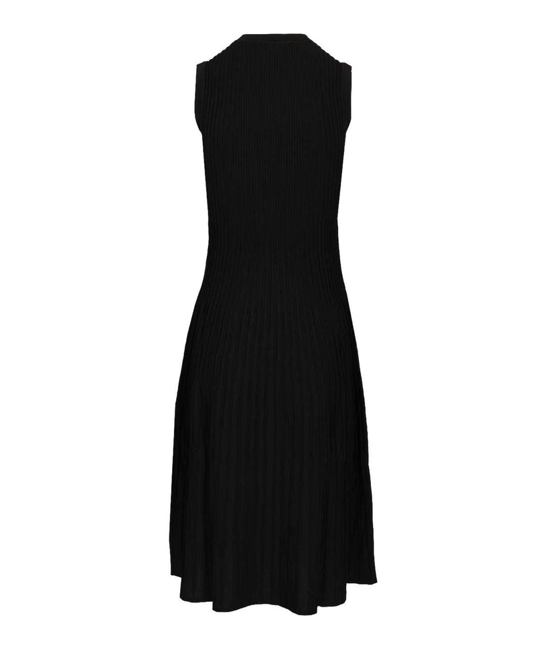 MAX MARA Черное вискозное повседневное платье, фото 2