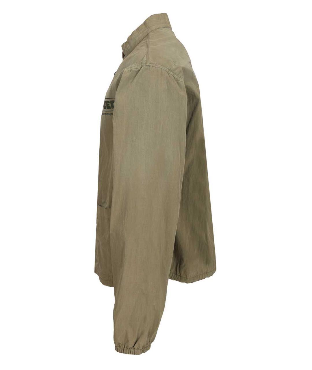 MAISON MARGIELA Зеленая хлопковая куртка, фото 3