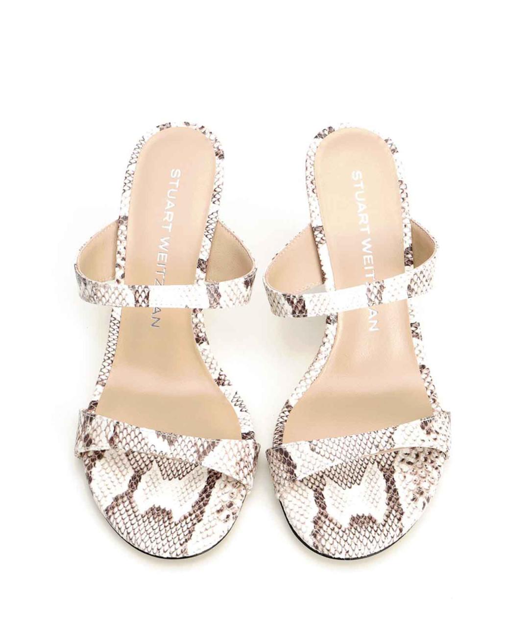 STUART WEITZMAN Мульти кожаные сандалии, фото 5