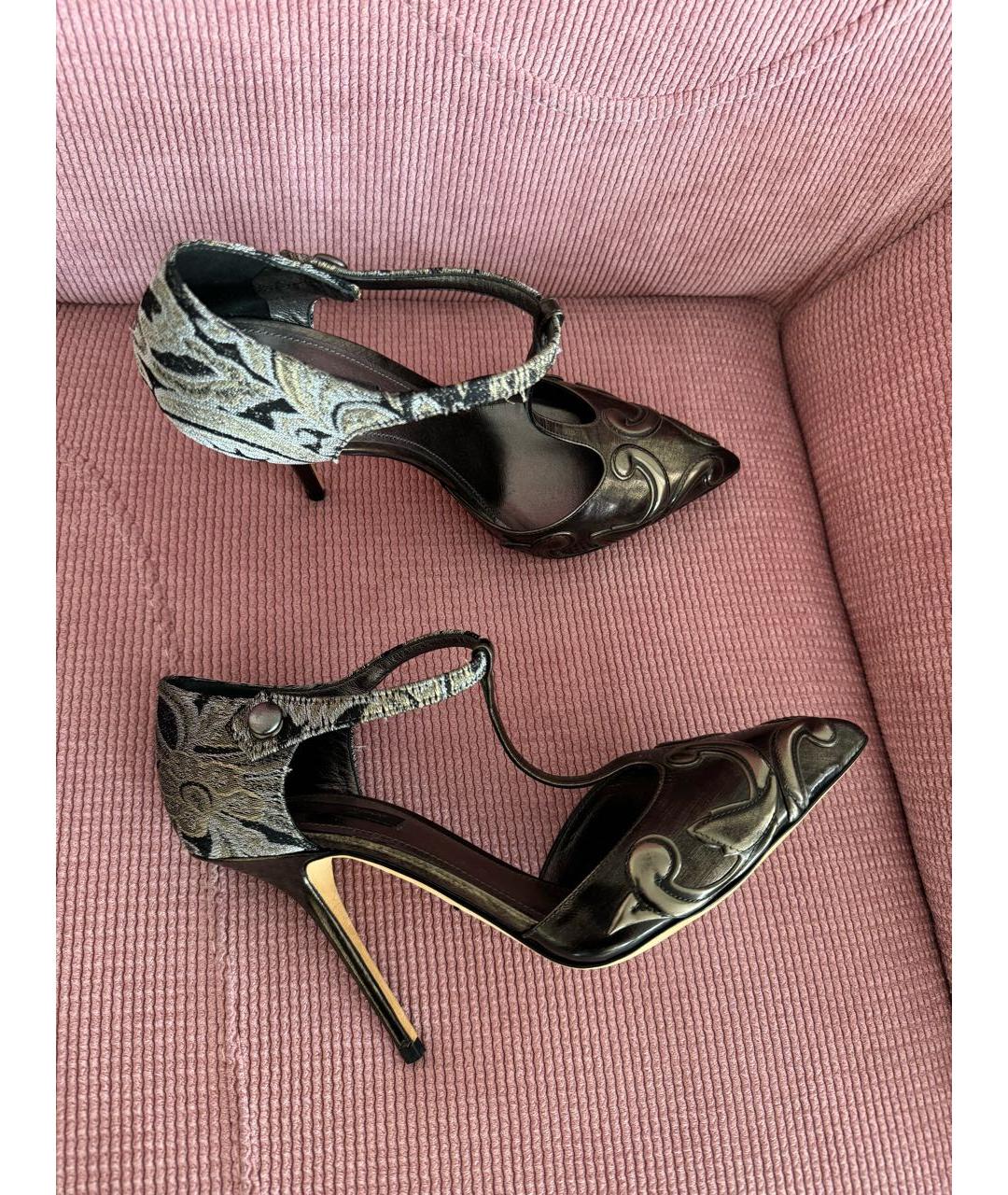 DOLCE&GABBANA Серые туфли, фото 4