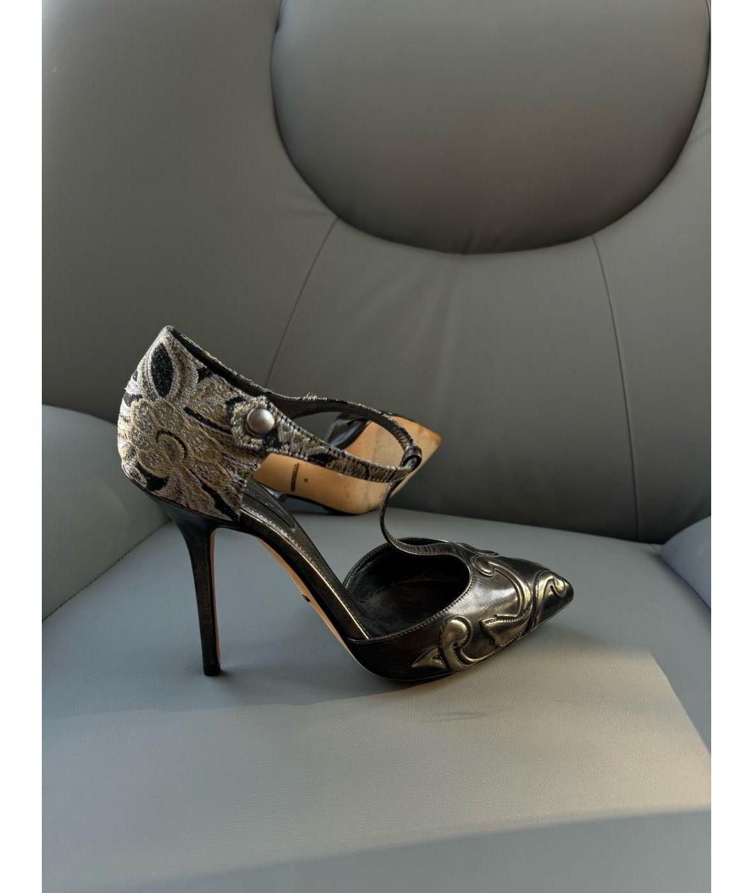 DOLCE&GABBANA Серые туфли, фото 7