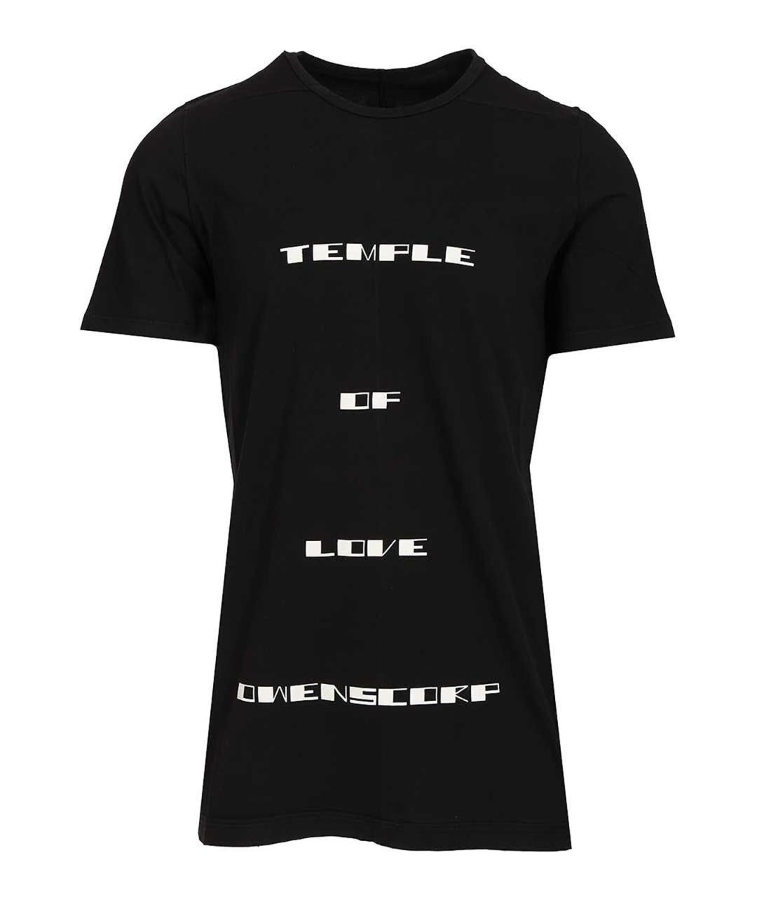 RICK OWENS DRKSHDW Черная хлопковая футболка, фото 1