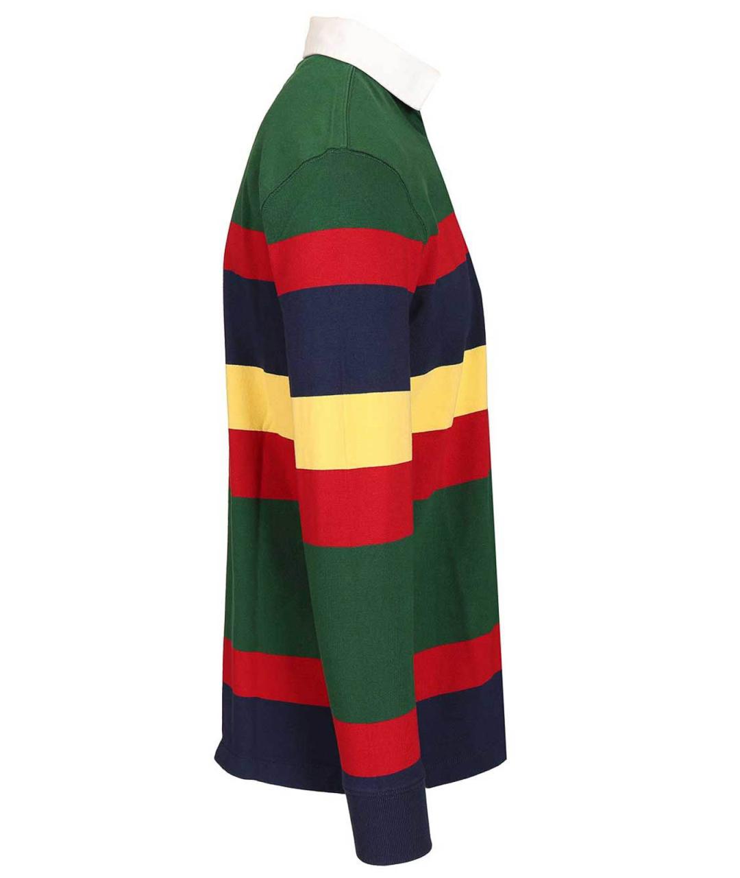 POLO RALPH LAUREN Мульти хлопковое поло с длинным рукавом, фото 3