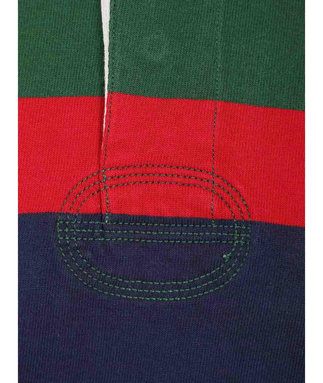 POLO RALPH LAUREN Мульти хлопковое поло с длинным рукавом, фото 6