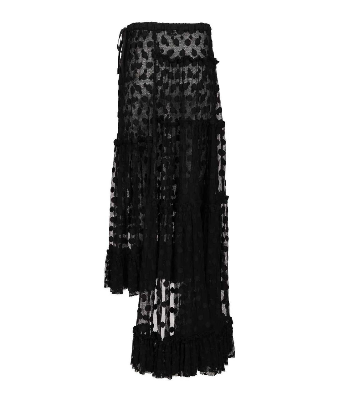 DRIES VAN NOTEN Черная хлопковая юбка макси, фото 2