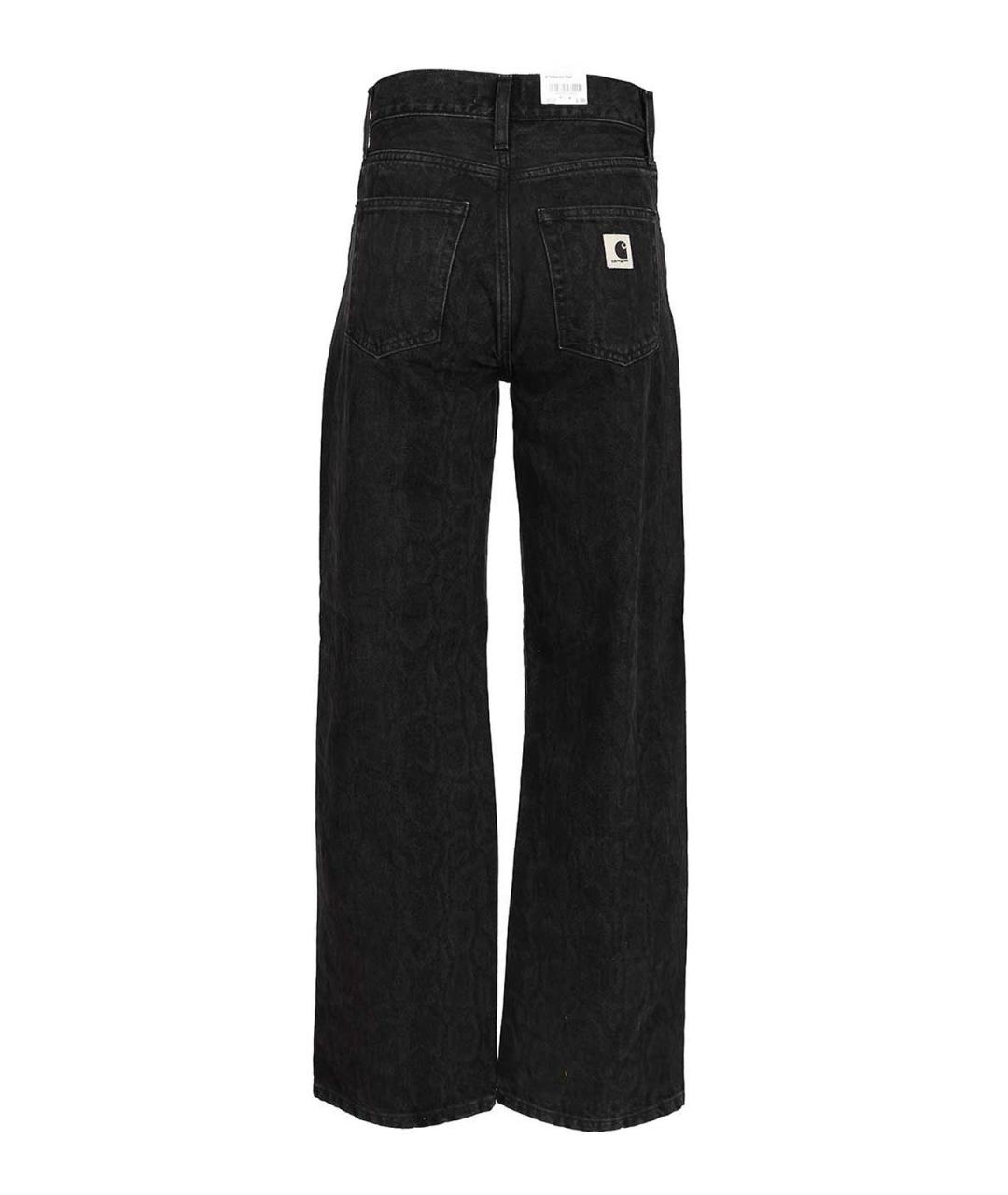 CARHARTT Черные хлопковые прямые джинсы, фото 2