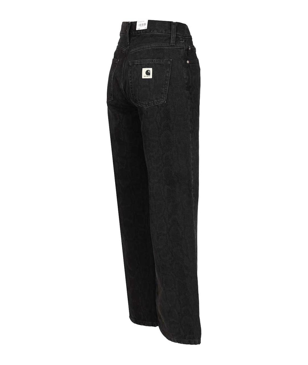 CARHARTT Черные хлопковые прямые джинсы, фото 3