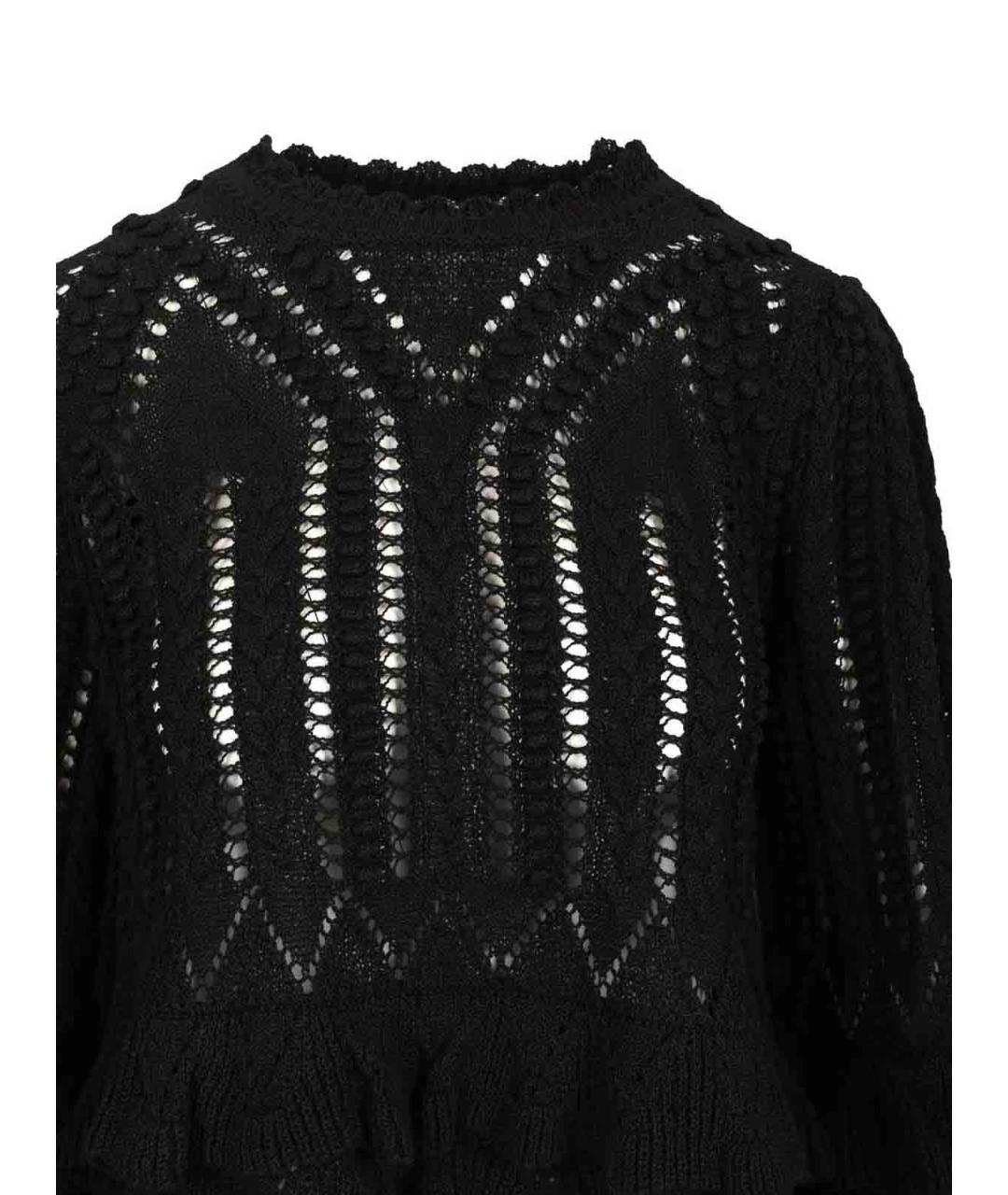 ISABEL MARANT Черный хлопковый джемпер / свитер, фото 4