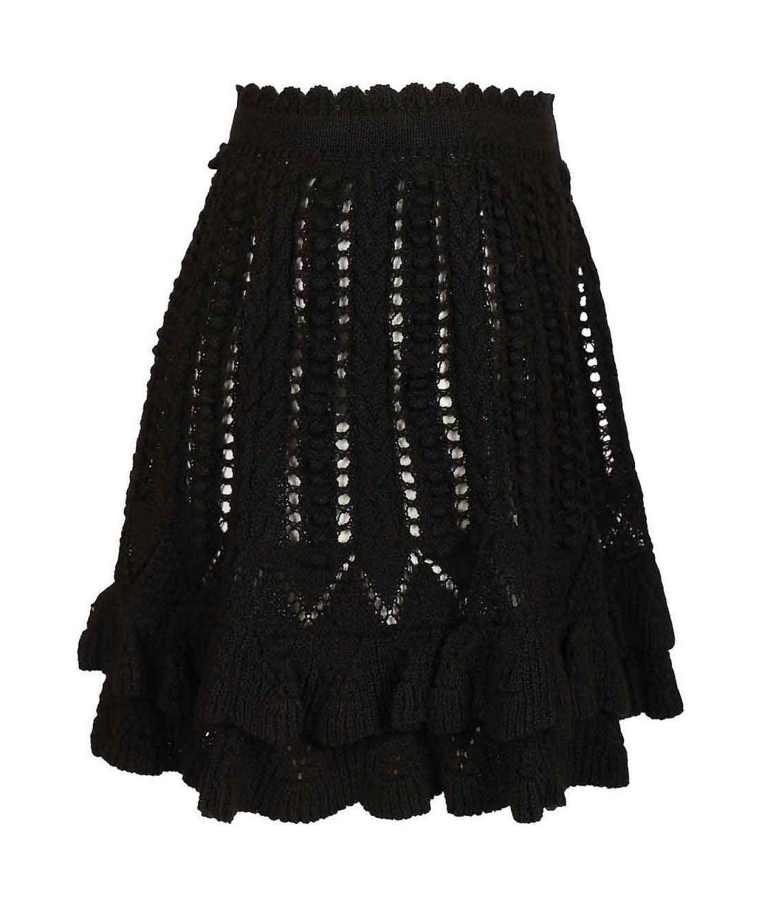 ISABEL MARANT Черная хлопковая юбка мини, фото 3