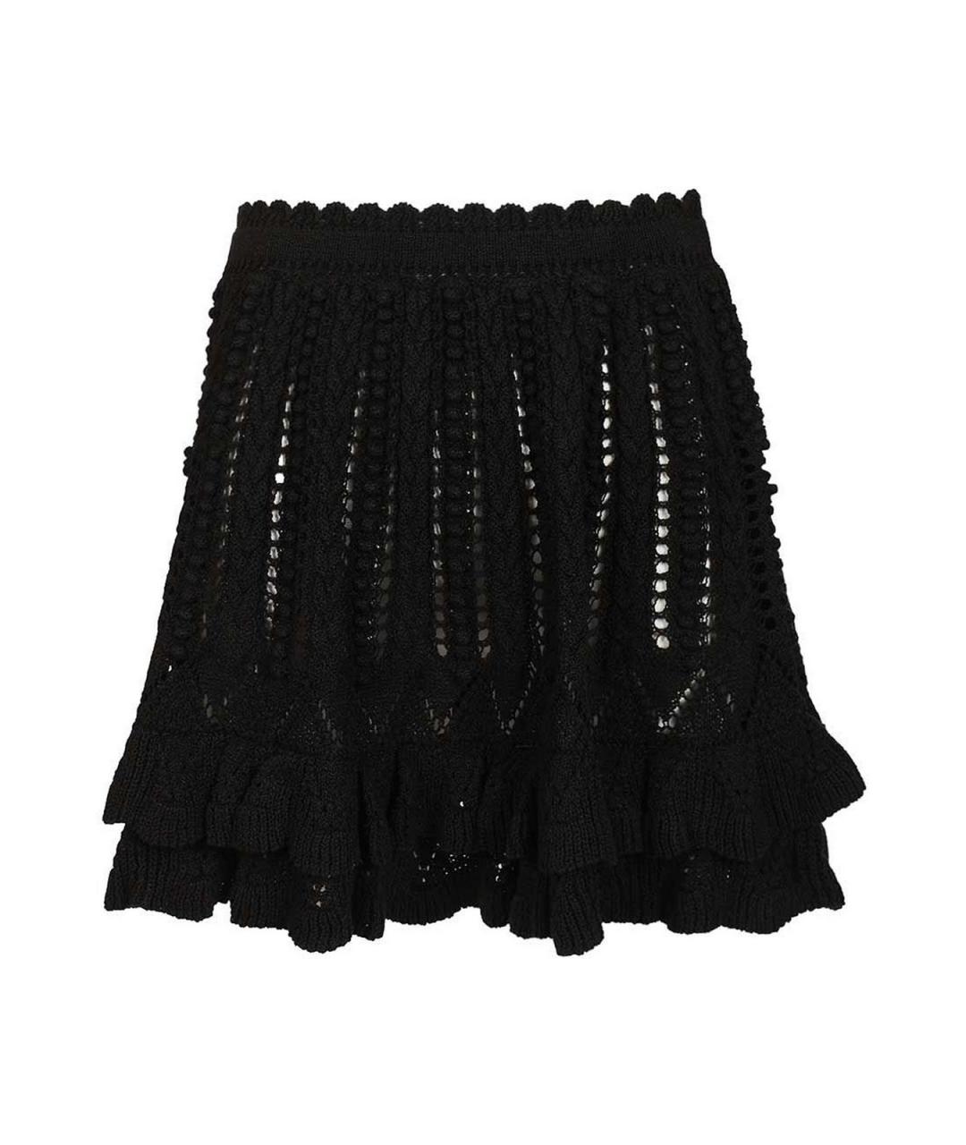 ISABEL MARANT Черная хлопковая юбка мини, фото 1