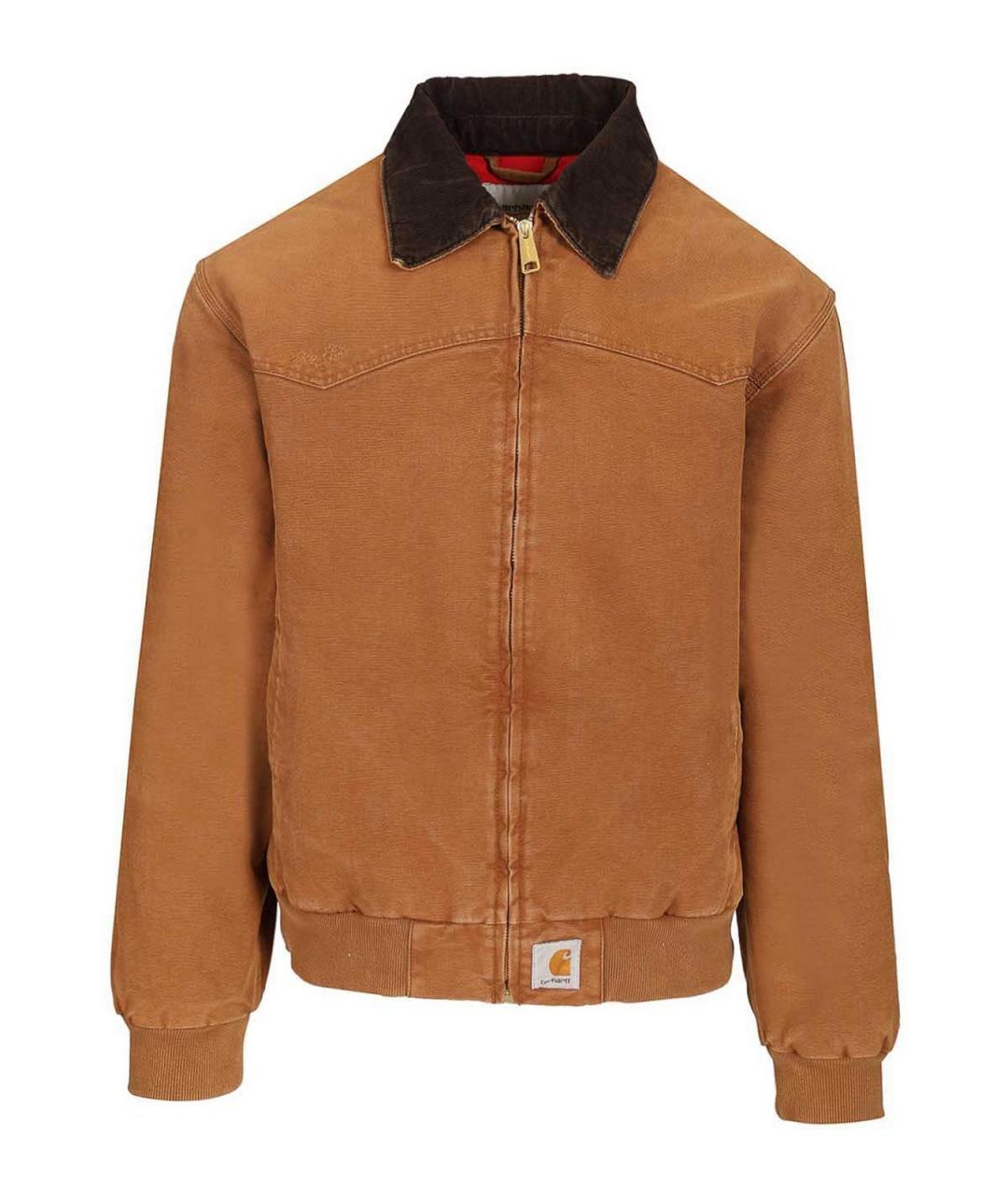 CARHARTT Коричневая хлопковая куртка, фото 1