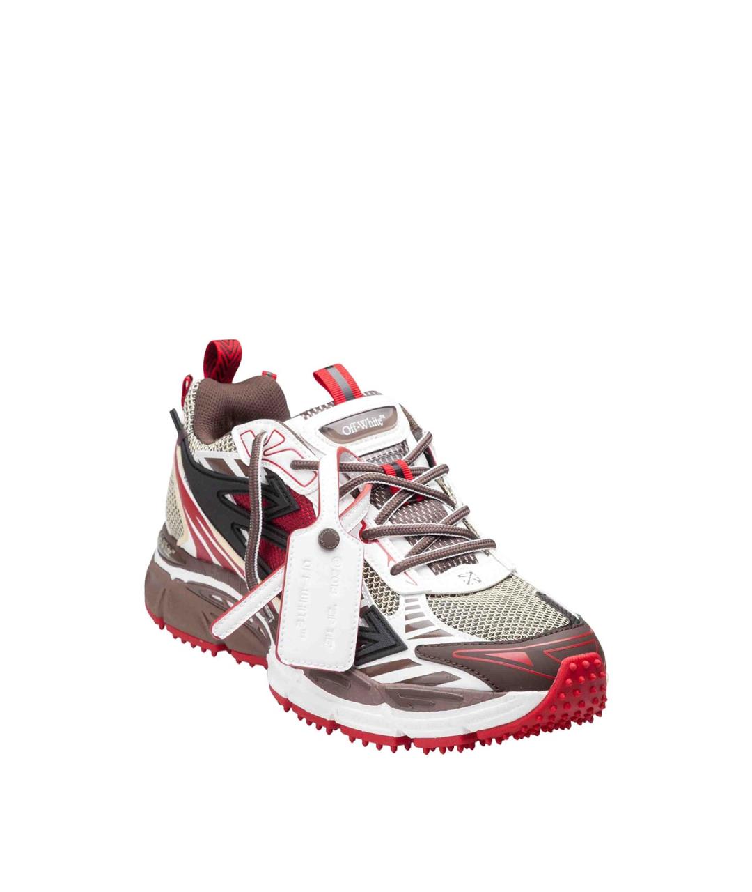 OFF-WHITE Мульти кожаные низкие кроссовки / кеды, фото 1