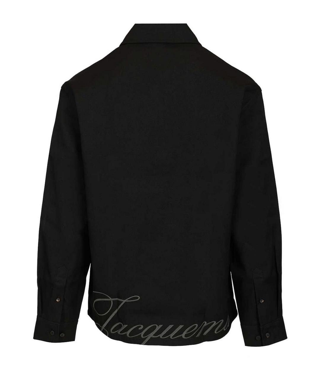 JACQUEMUS Черная шерстяная кэжуал рубашка, фото 2