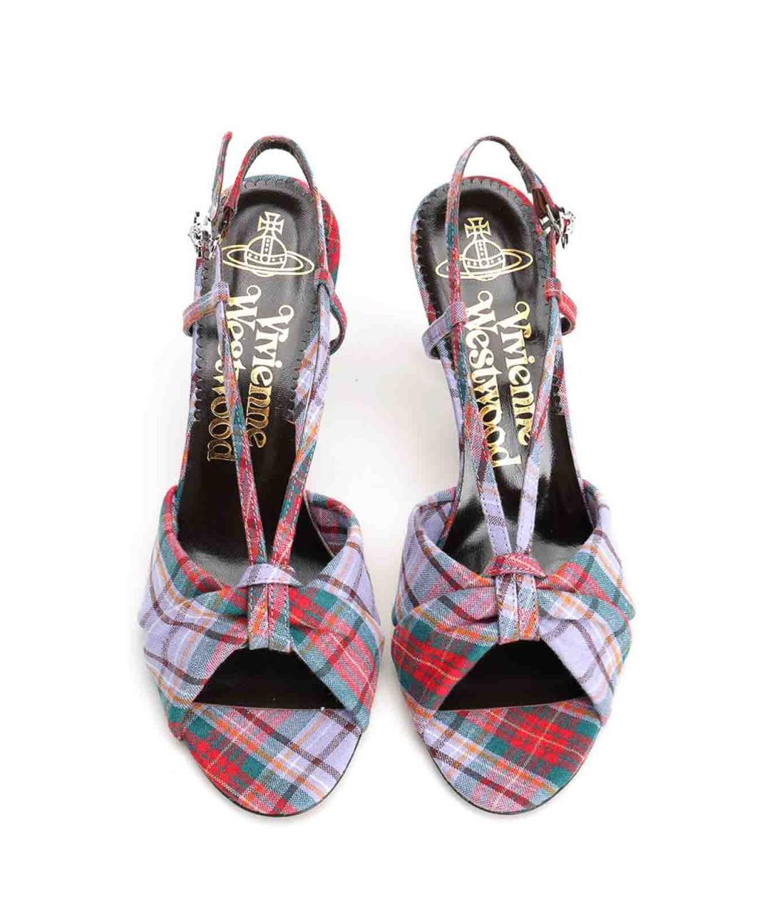 VIVIENNE WESTWOOD Мульти текстильные сандалии, фото 5
