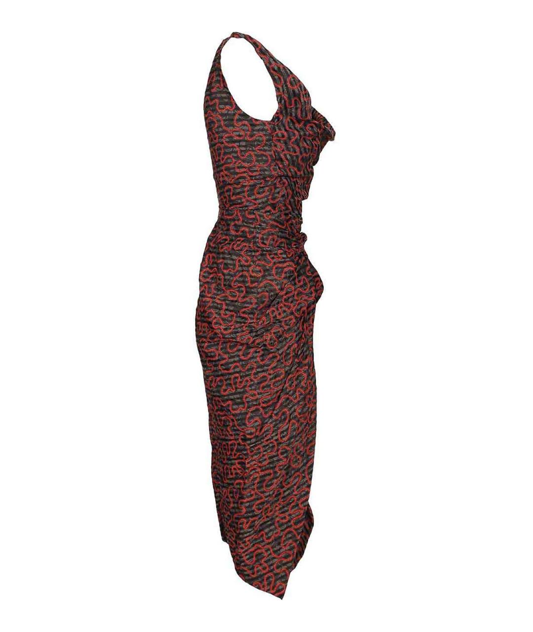 VIVIENNE WESTWOOD Мульти хлопковое повседневное платье, фото 3