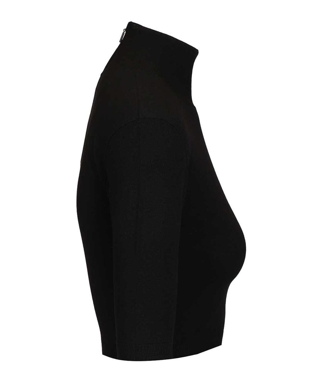 MAX MARA Черная вискозная водолазка, фото 3