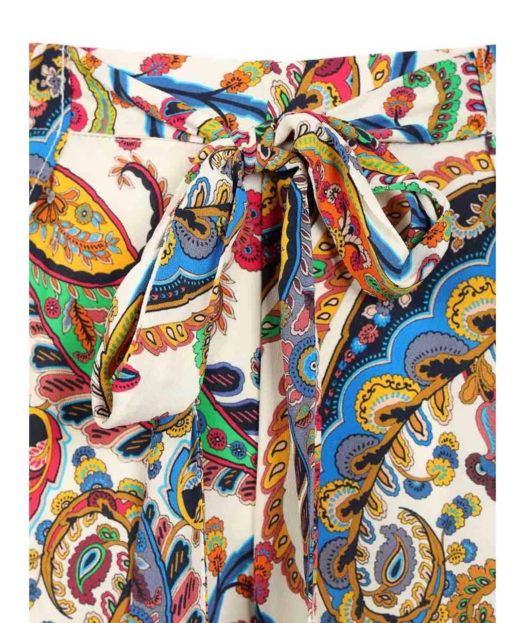 ETRO Мульти вискозные брюки широкие, фото 4